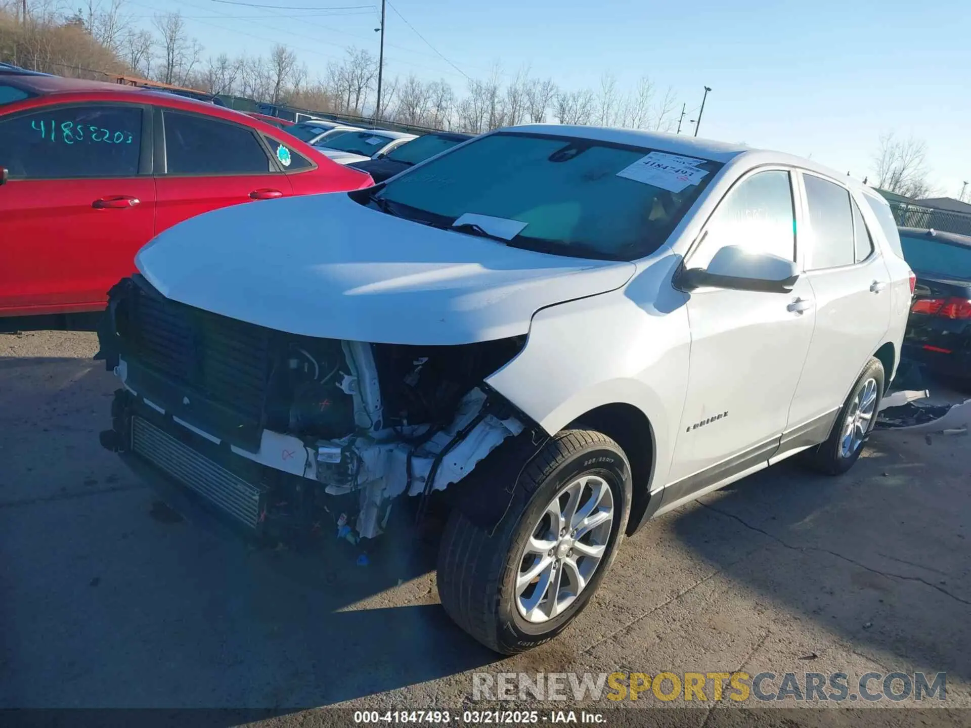2 Photograph of a damaged car 3GNAXUEV8MS174951 CHEVROLET EQUINOX 2021