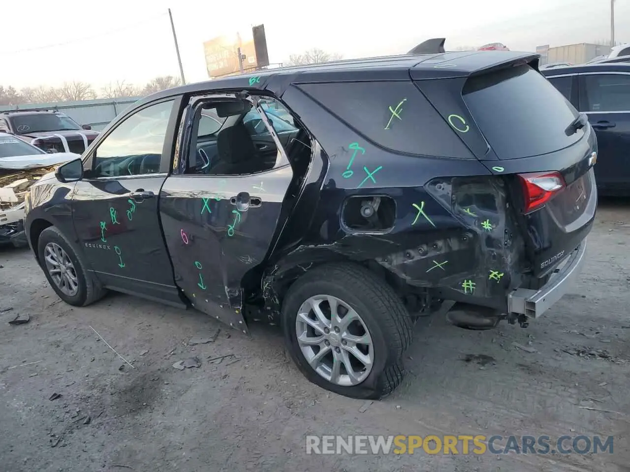 2 Фотография поврежденного автомобиля 3GNAXUEV9MS143613 CHEVROLET EQUINOX 2021