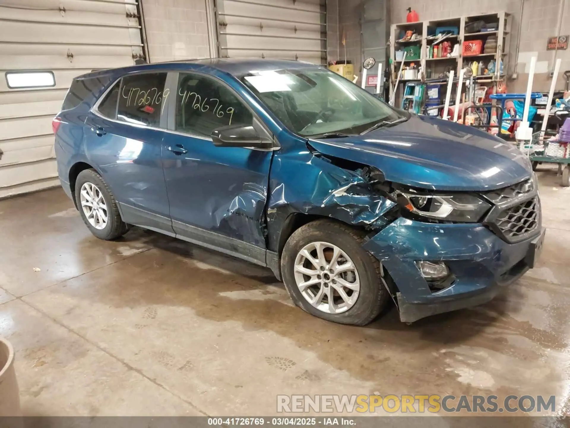 1 Photograph of a damaged car 3GNAXUEVXML362462 CHEVROLET EQUINOX 2021