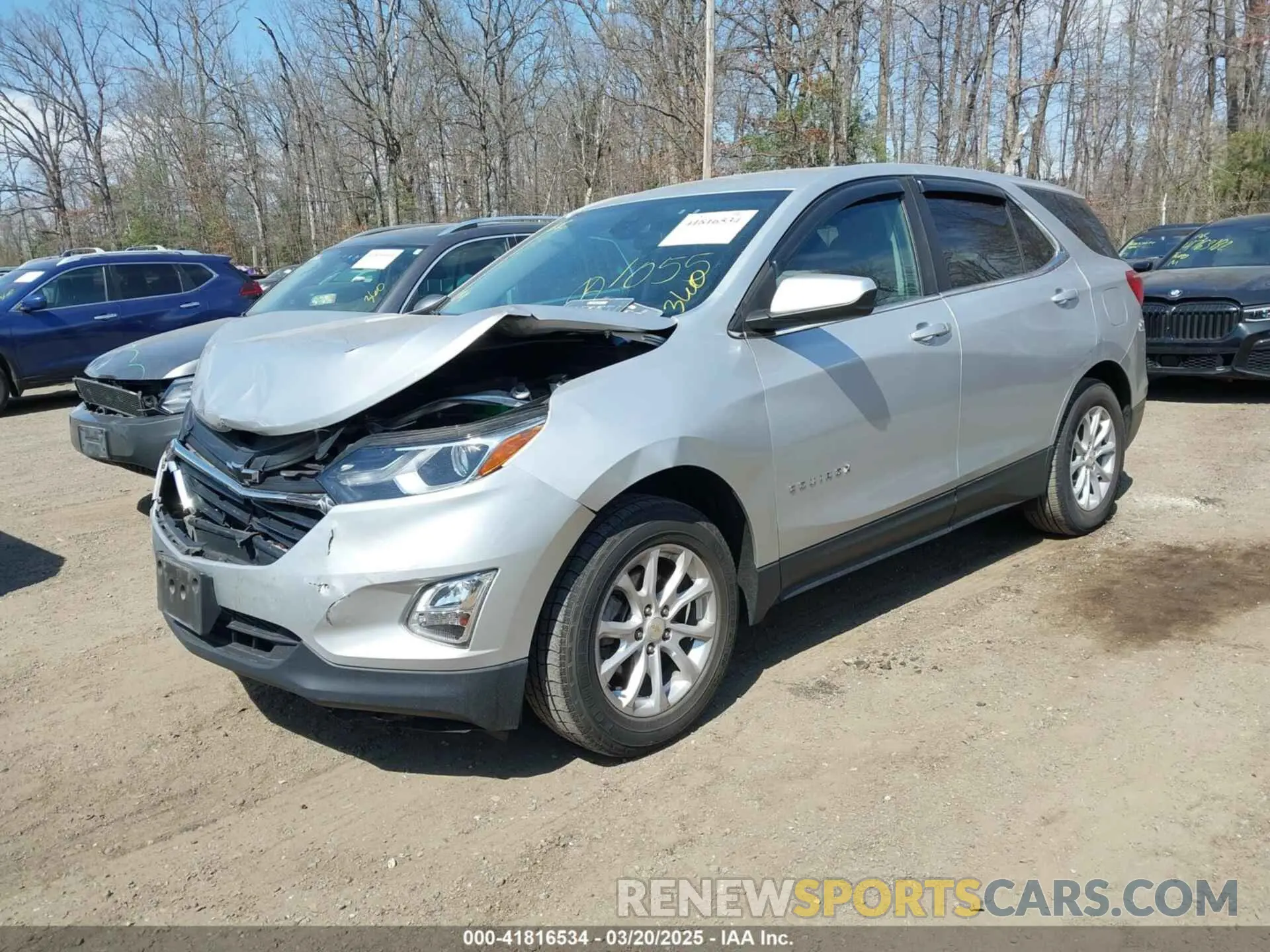2 Photograph of a damaged car 3GNAXUEVXMS102648 CHEVROLET EQUINOX 2021