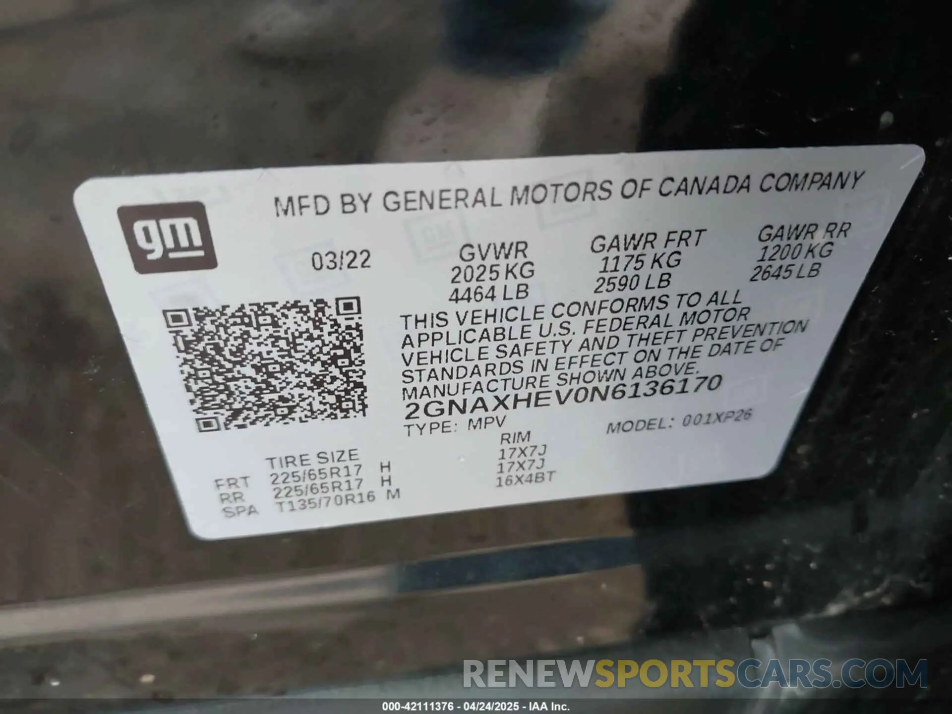 9 Photograph of a damaged car 2GNAXHEV0N6136170 CHEVROLET EQUINOX 2022