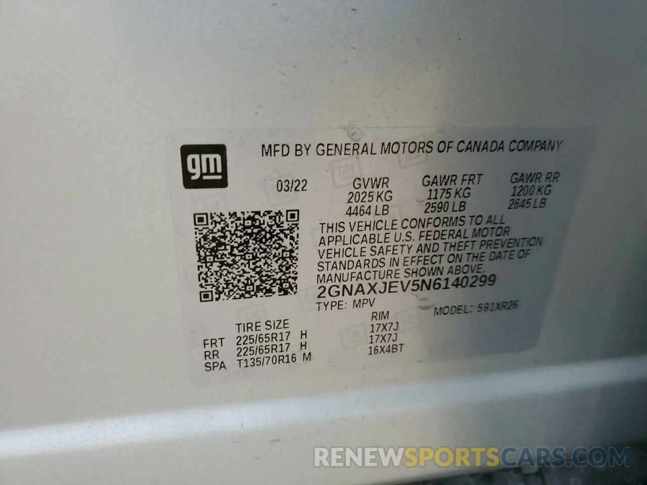 13 Photograph of a damaged car 2GNAXJEV5N6140299 CHEVROLET EQUINOX 2022