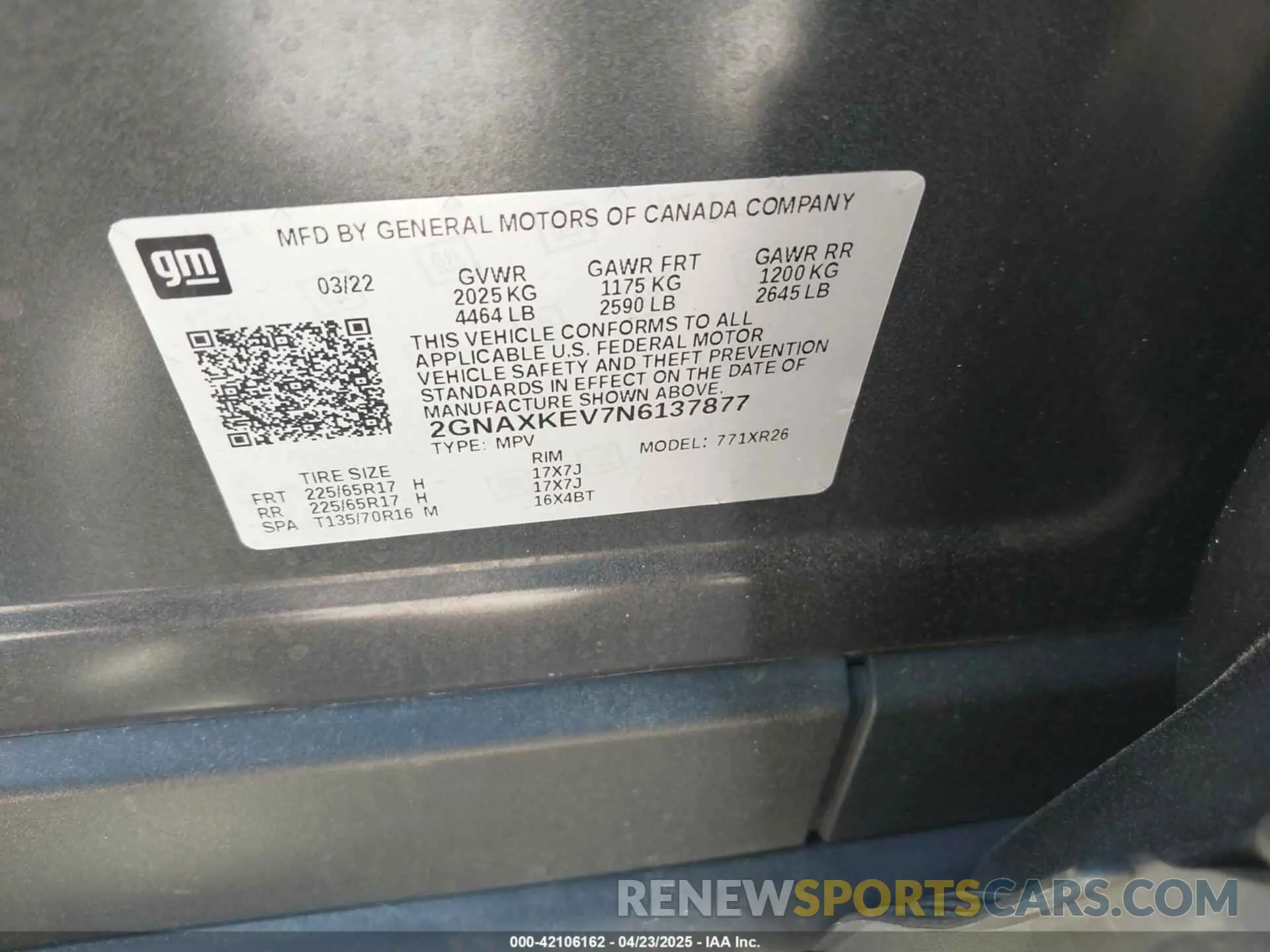 9 Photograph of a damaged car 2GNAXKEV7N6137877 CHEVROLET EQUINOX 2022