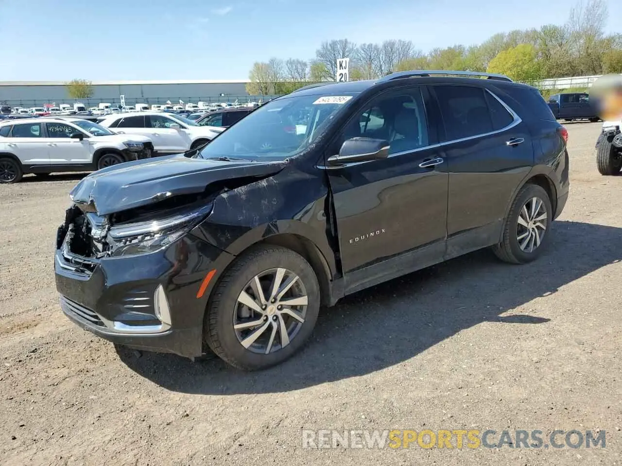 1 Photograph of a damaged car 2GNAXXEV7N6151842 CHEVROLET EQUINOX 2022