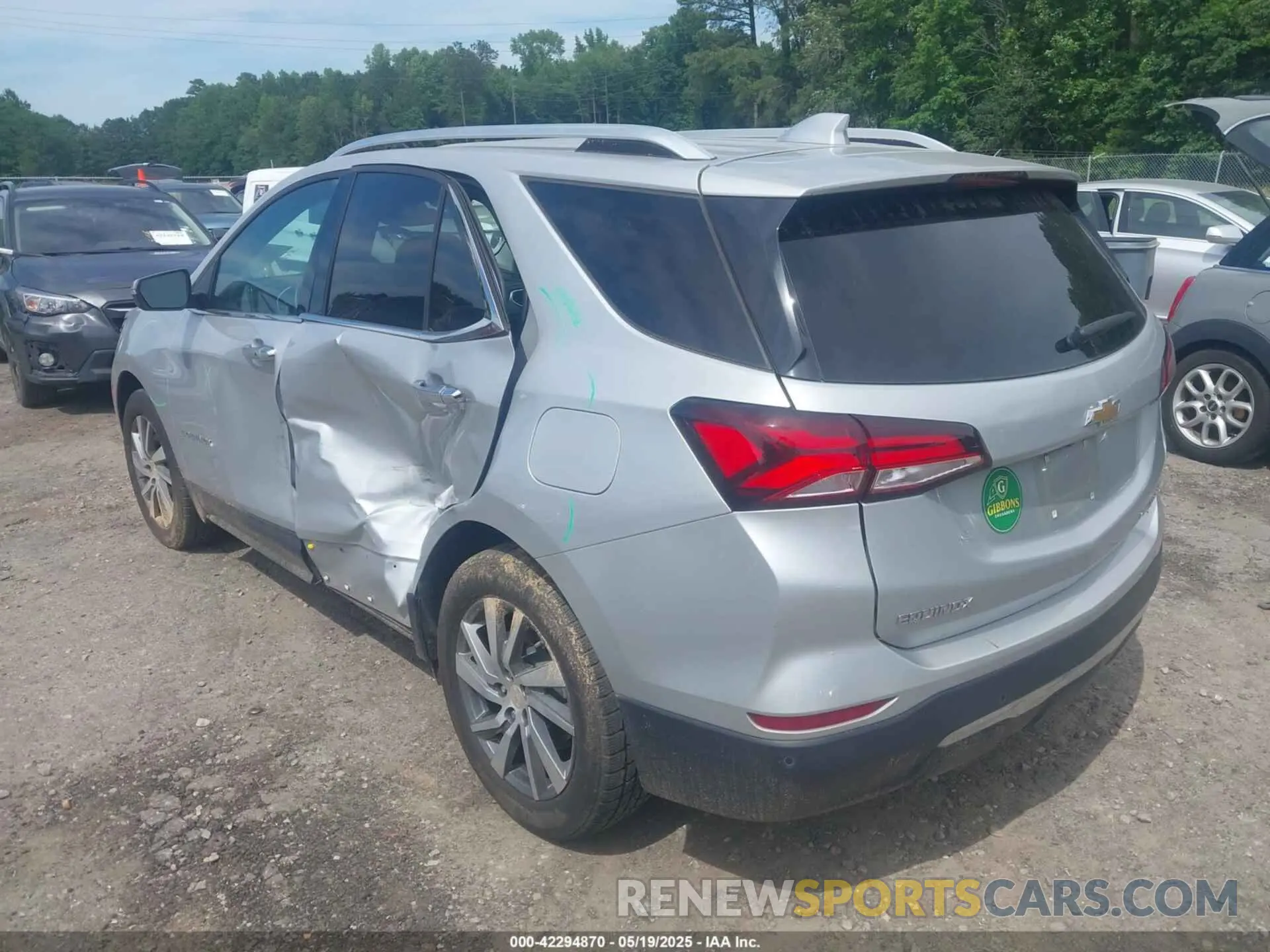 3 Фотография поврежденного автомобиля 2GNAXXEVXN6146327 CHEVROLET EQUINOX 2022