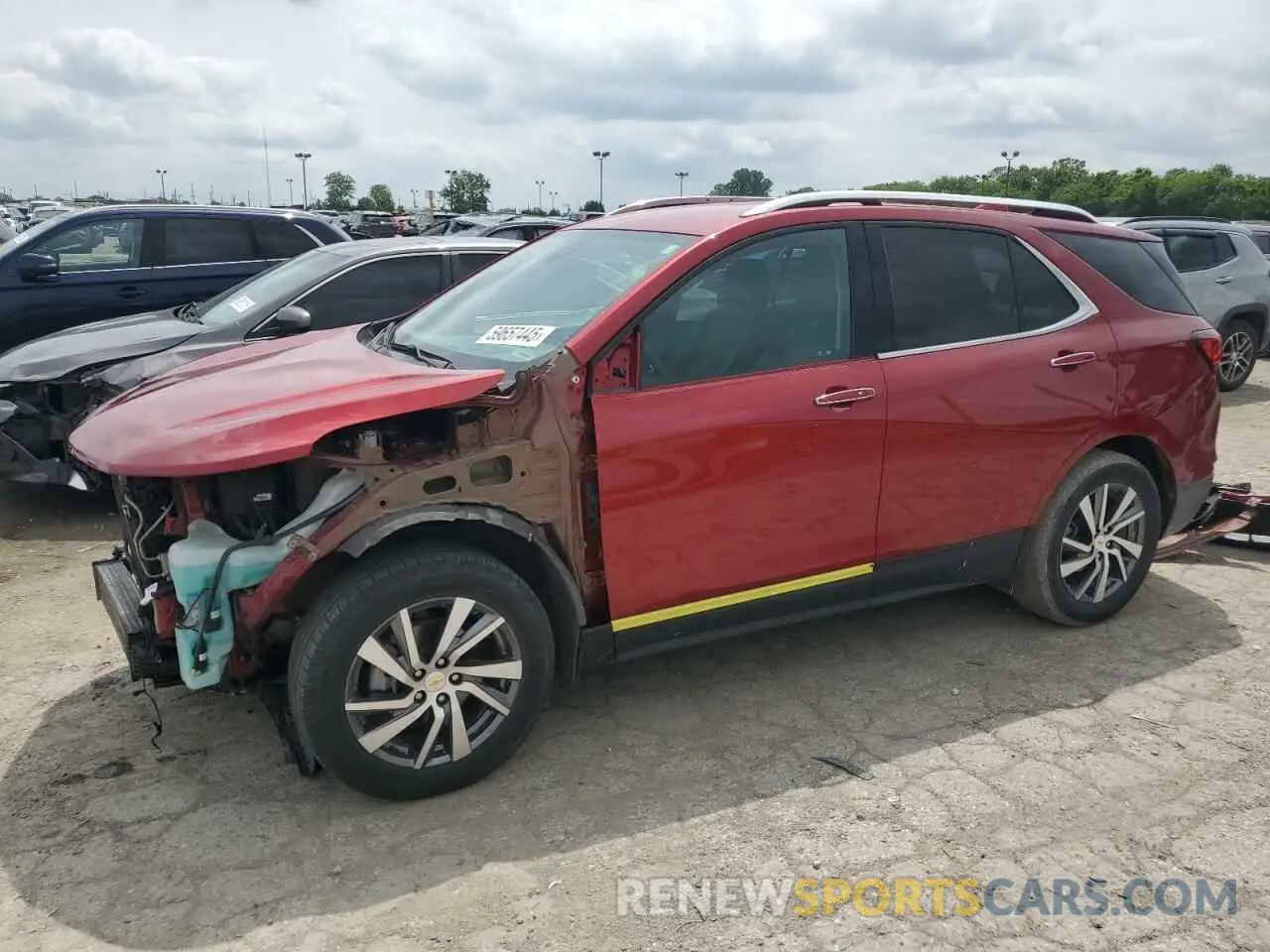 1 Photograph of a damaged car 2GNAXXEVXN6148319 CHEVROLET EQUINOX 2022