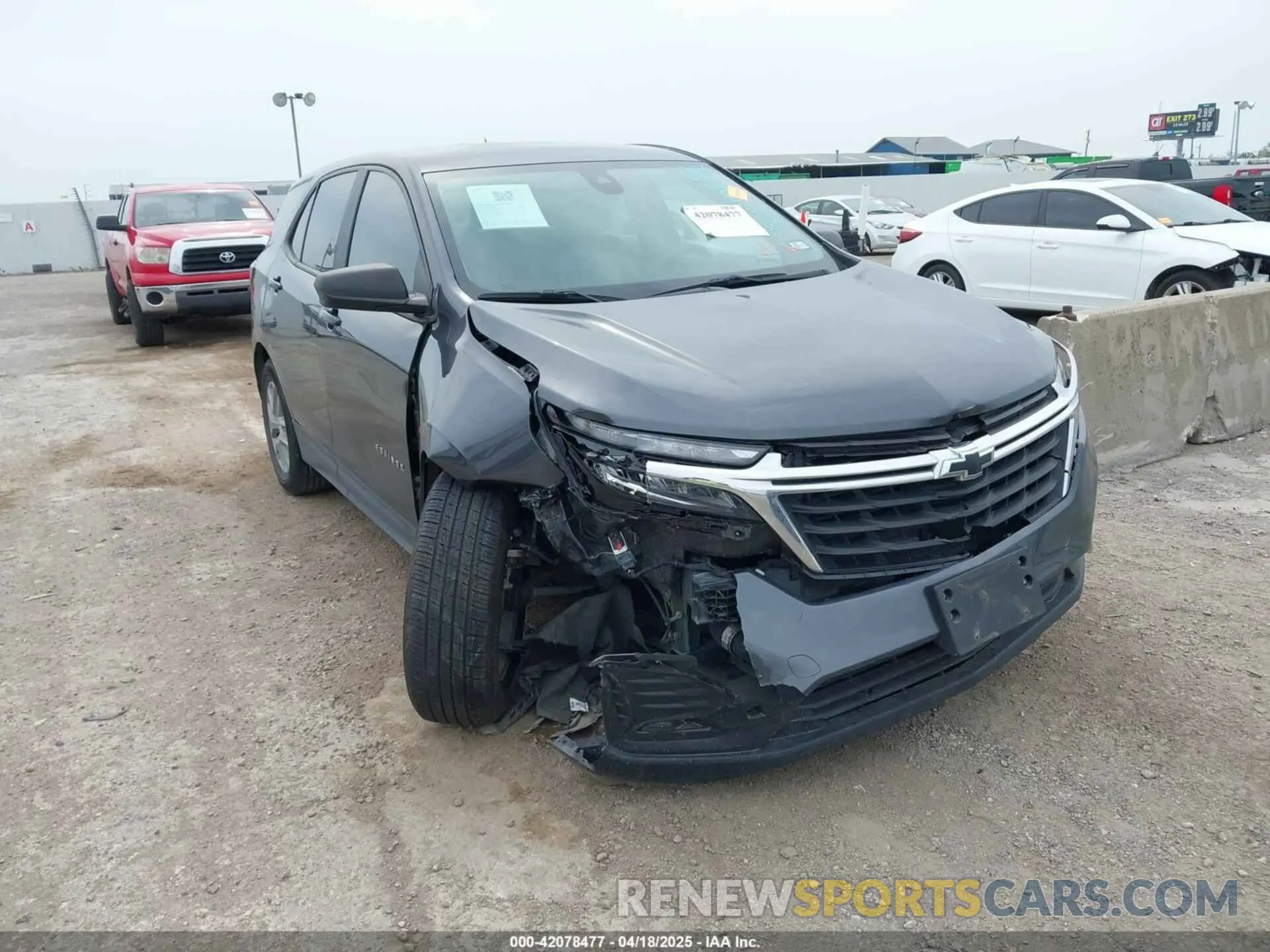 6 Фотография поврежденного автомобиля 3GNAXHEV2NS236420 CHEVROLET EQUINOX 2022