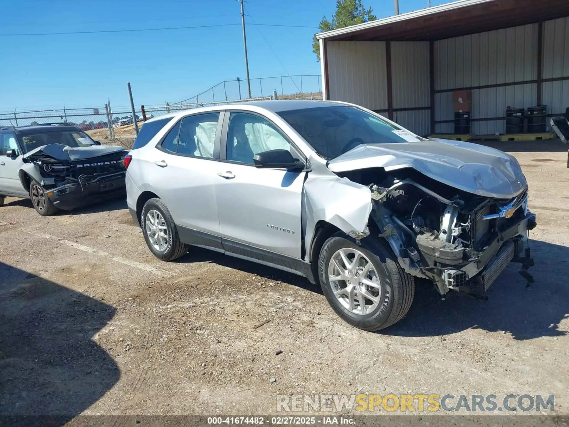 1 Photograph of a damaged car 3GNAXHEV3NS115489 CHEVROLET EQUINOX 2022