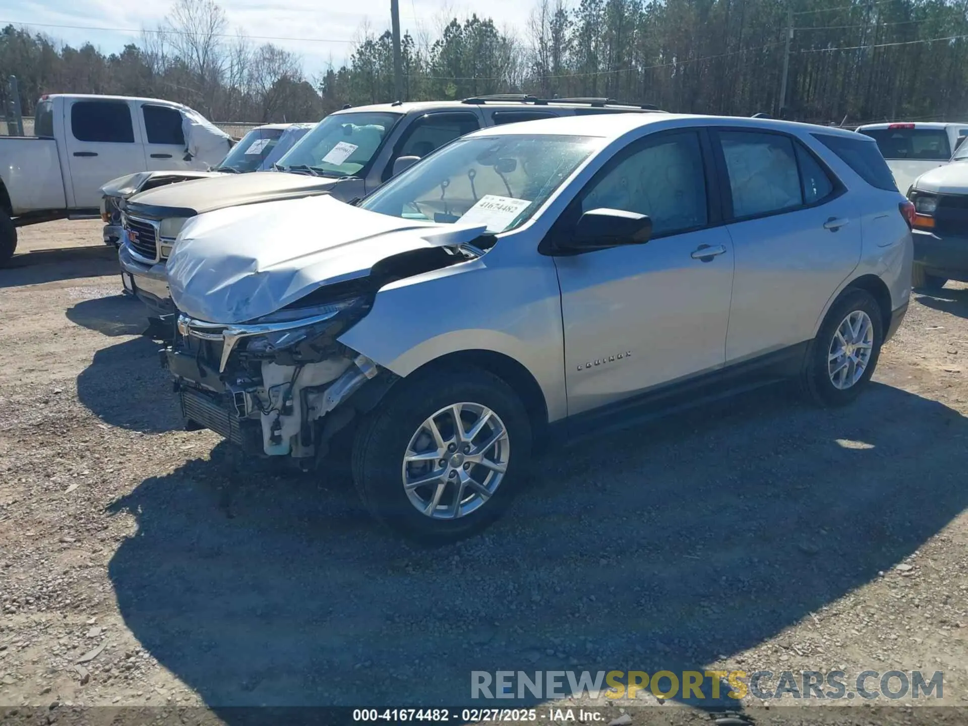 2 Photograph of a damaged car 3GNAXHEV3NS115489 CHEVROLET EQUINOX 2022