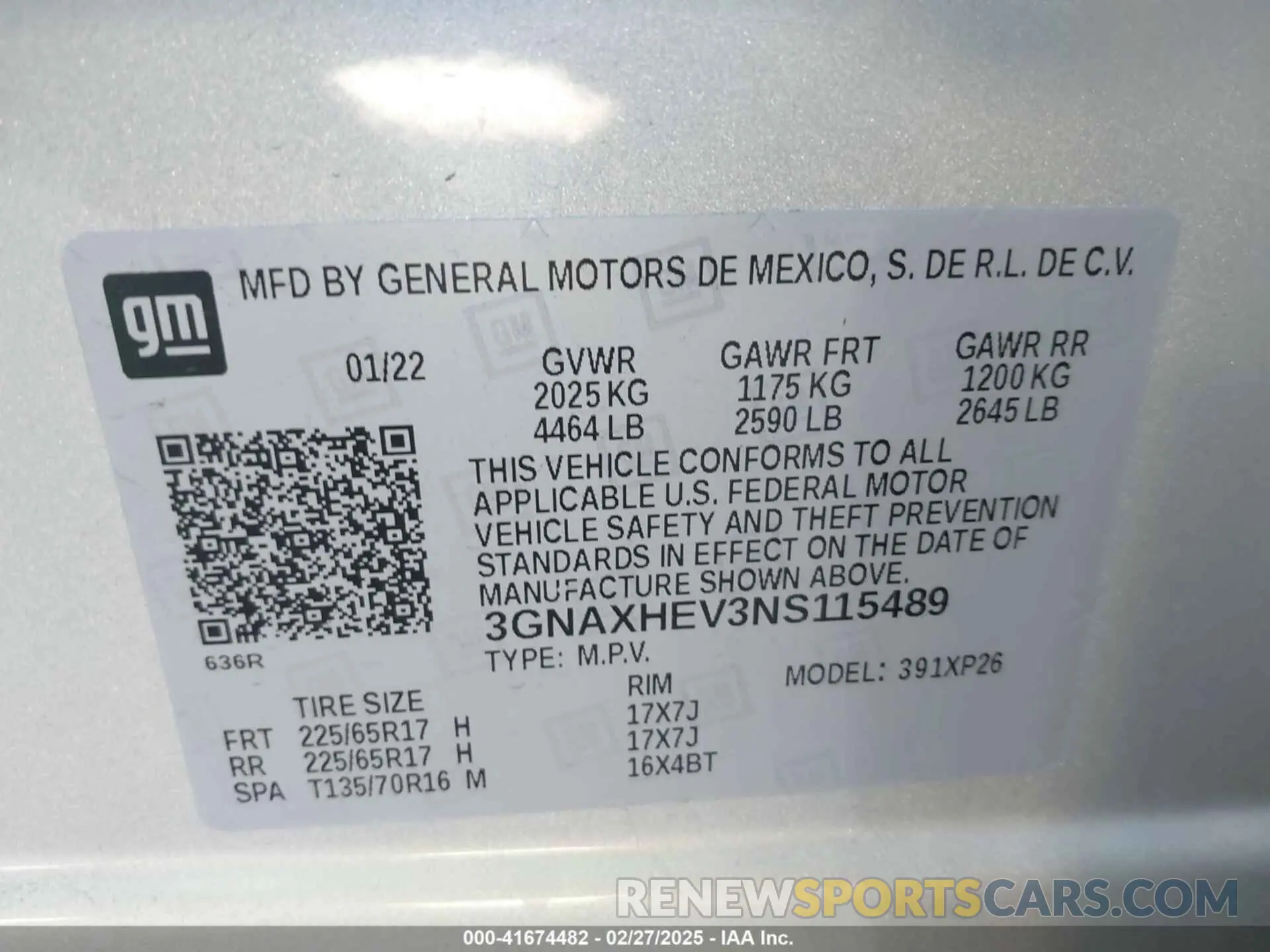 9 Photograph of a damaged car 3GNAXHEV3NS115489 CHEVROLET EQUINOX 2022