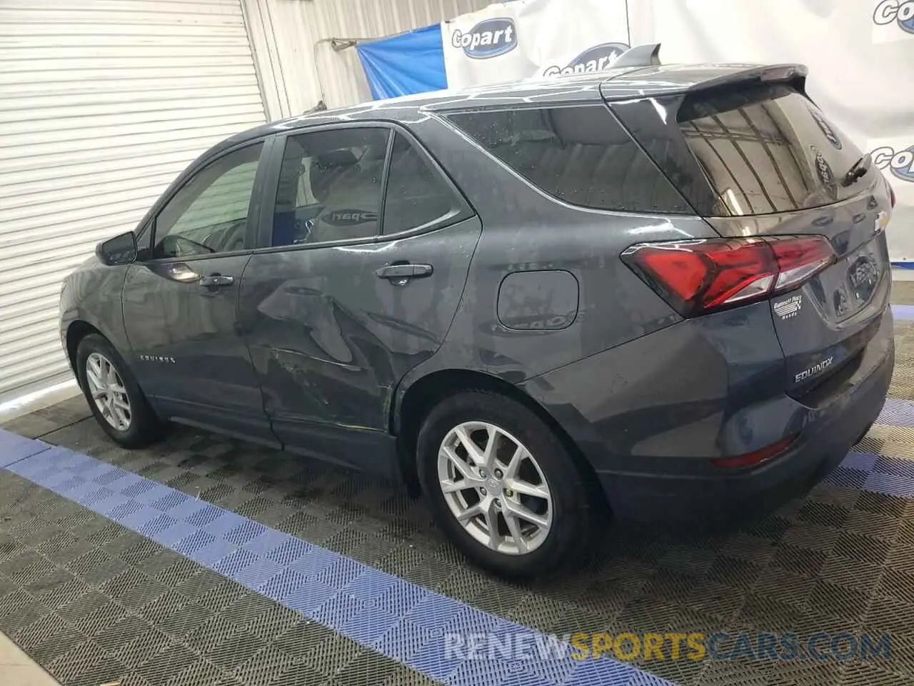 2 Photograph of a damaged car 3GNAXHEV5NS239781 CHEVROLET EQUINOX 2022