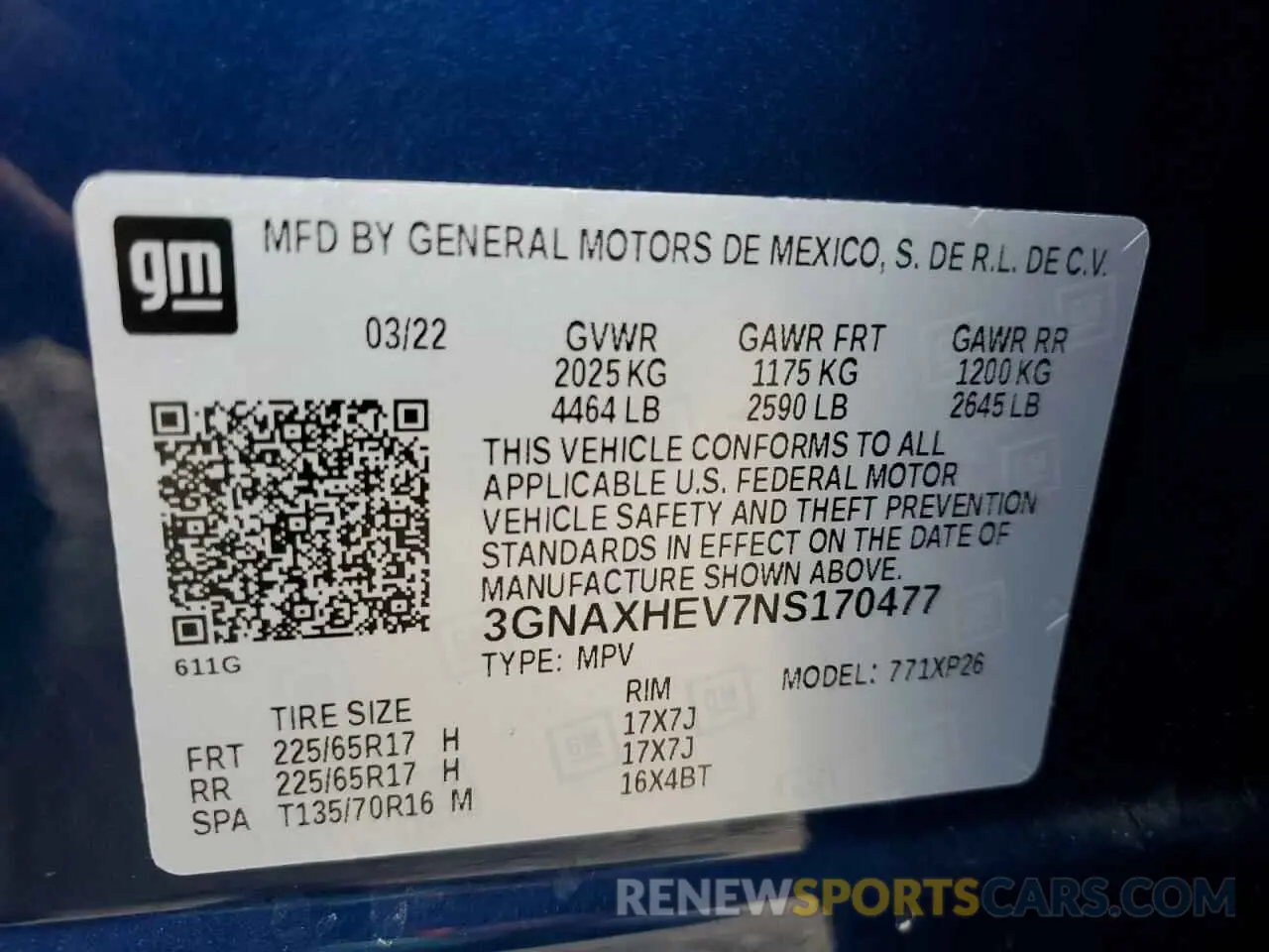 15 Фотография поврежденного автомобиля 3GNAXHEV7NS170477 CHEVROLET EQUINOX 2022