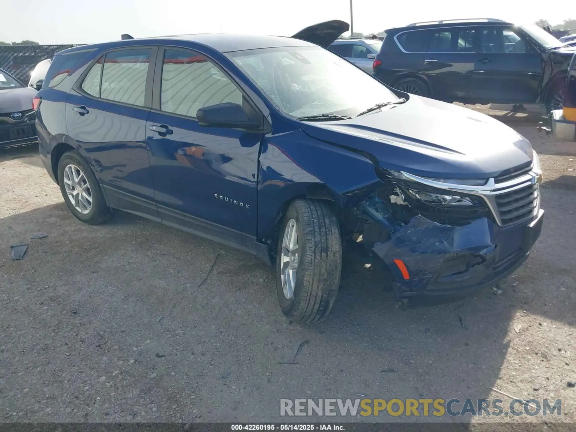 1 Photograph of a damaged car 3GNAXHEV8NS245316 CHEVROLET EQUINOX 2022