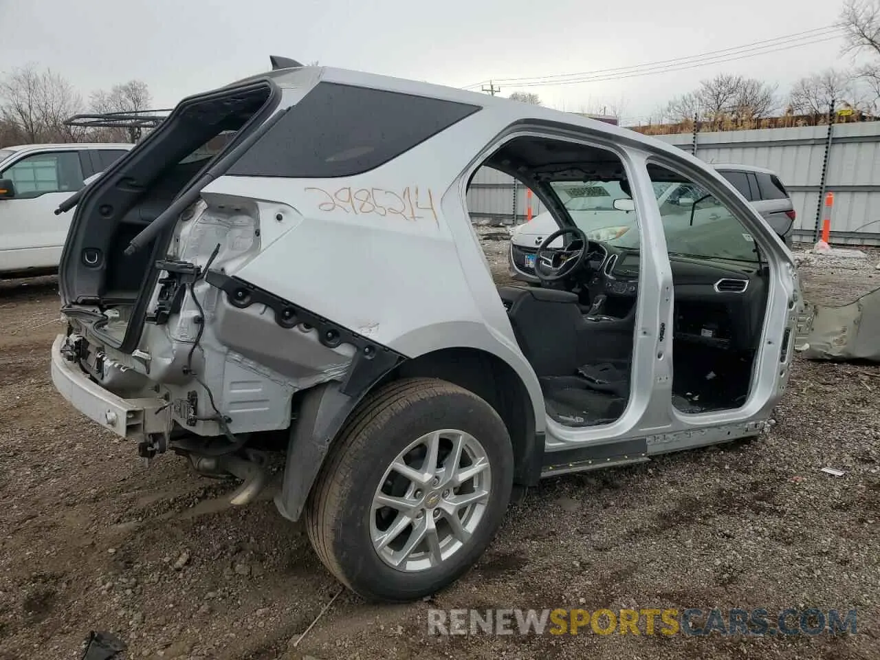 3 Photograph of a damaged car 3GNAXKEV0NL237962 CHEVROLET EQUINOX 2022