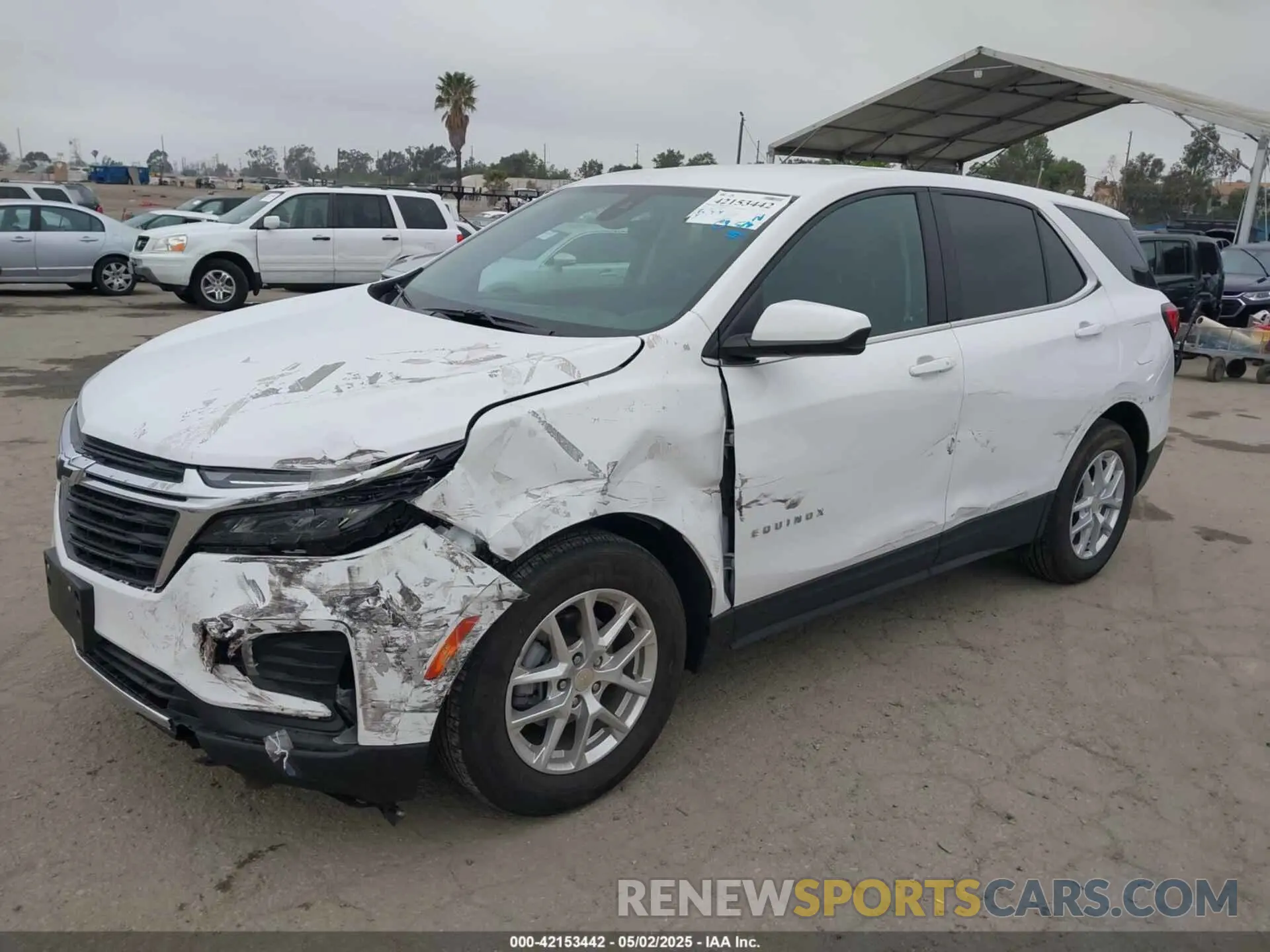 2 Photograph of a damaged car 3GNAXKEV1NL112856 CHEVROLET EQUINOX 2022