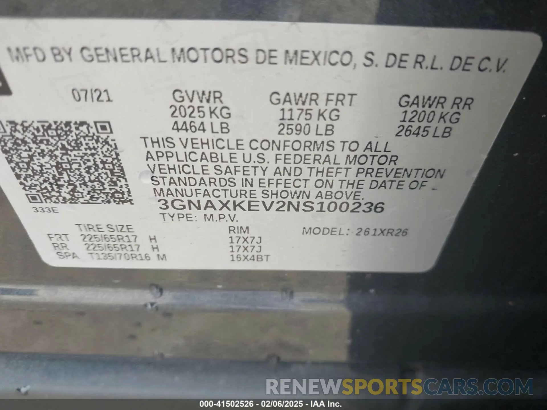 9 Фотография поврежденного автомобиля 3GNAXKEV2NS100236 CHEVROLET EQUINOX 2022
