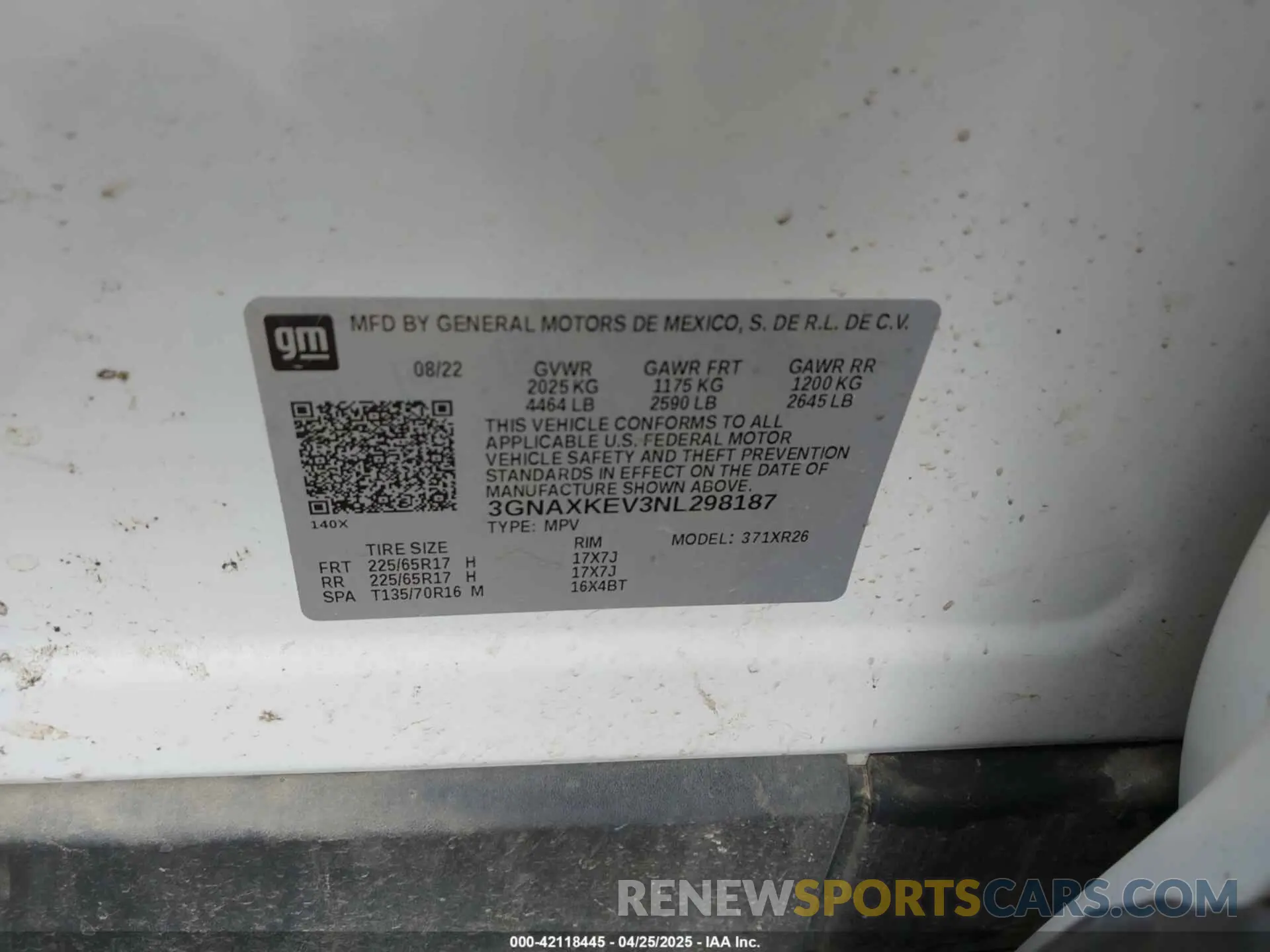9 Photograph of a damaged car 3GNAXKEV3NL298187 CHEVROLET EQUINOX 2022