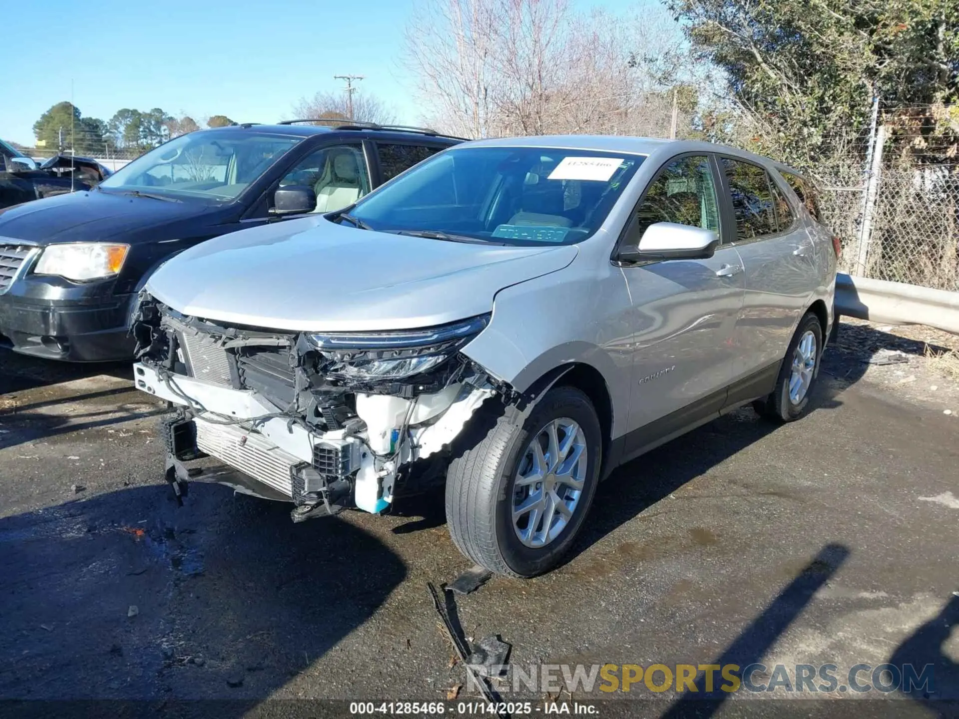 2 Фотография поврежденного автомобиля 3GNAXKEV4NL234627 CHEVROLET EQUINOX 2022