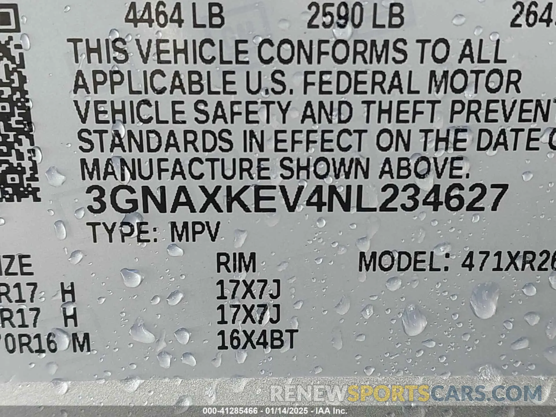9 Фотография поврежденного автомобиля 3GNAXKEV4NL234627 CHEVROLET EQUINOX 2022