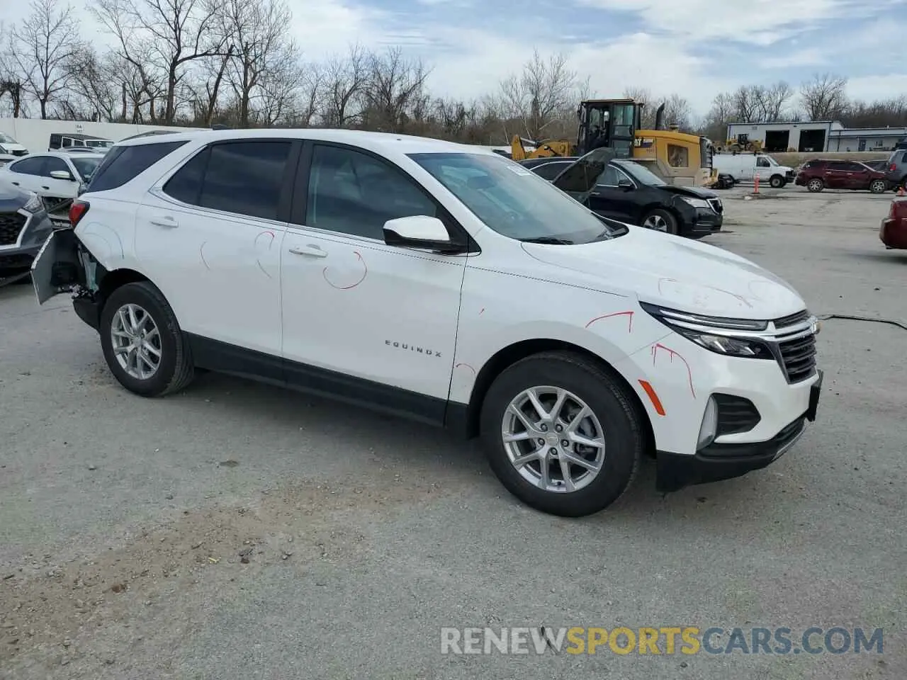 4 Фотография поврежденного автомобиля 3GNAXKEV6NL309974 CHEVROLET EQUINOX 2022