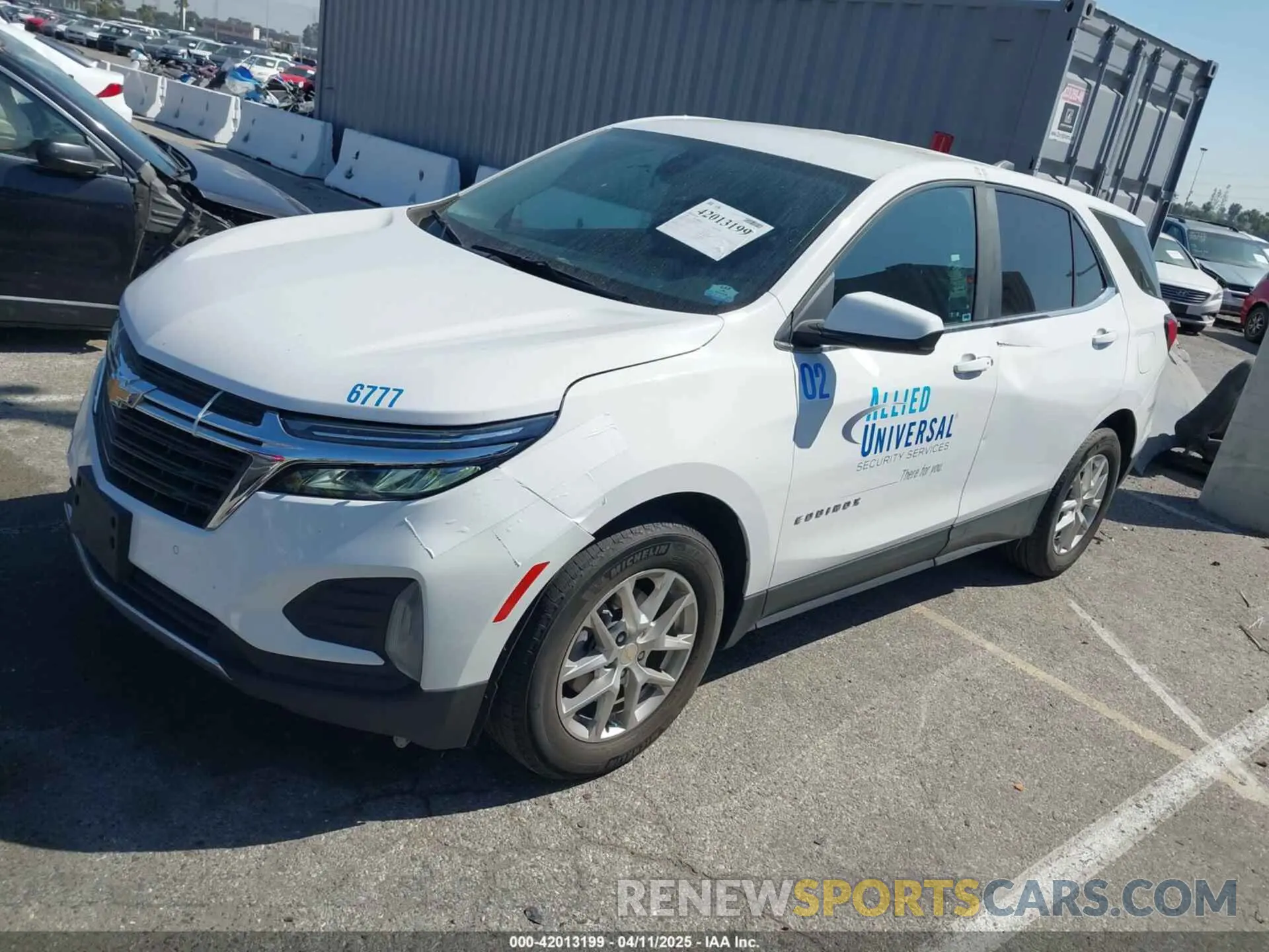 2 Photograph of a damaged car 3GNAXKEV8NL106777 CHEVROLET EQUINOX 2022
