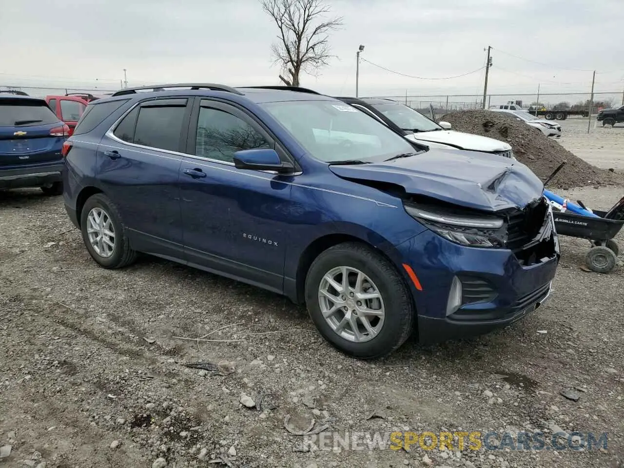 4 Фотография поврежденного автомобиля 3GNAXKEV8NL291039 CHEVROLET EQUINOX 2022