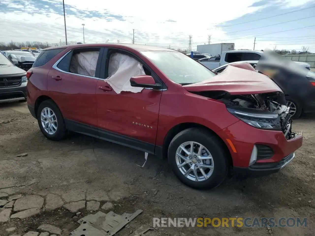 4 Фотография поврежденного автомобиля 3GNAXKEVXNL210588 CHEVROLET EQUINOX 2022