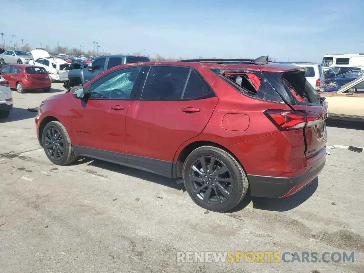 2 Photograph of a damaged car 3GNAXMEV8NS134161 CHEVROLET EQUINOX 2022