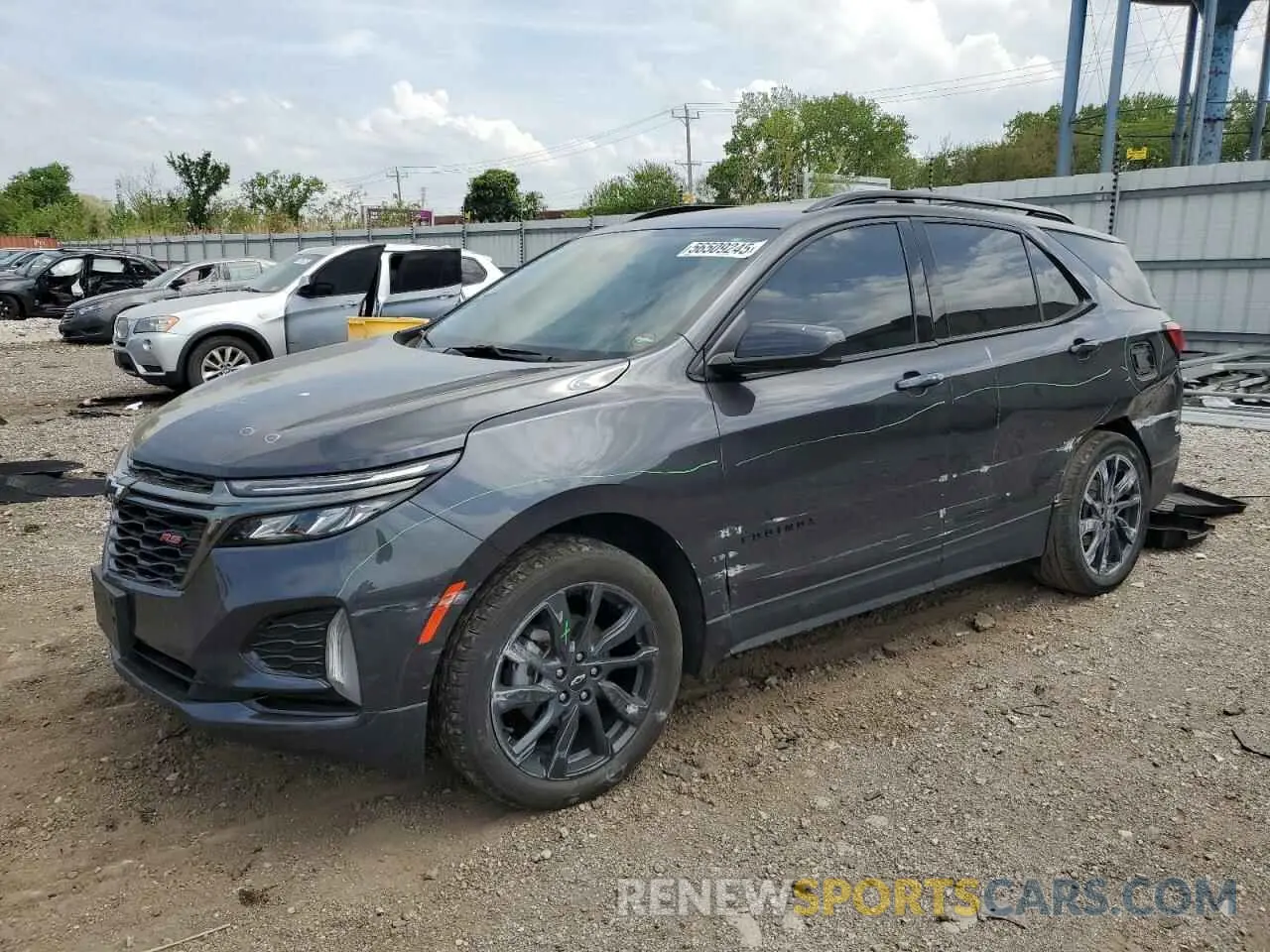 1 Photograph of a damaged car 3GNAXMEVXNS247478 CHEVROLET EQUINOX 2022