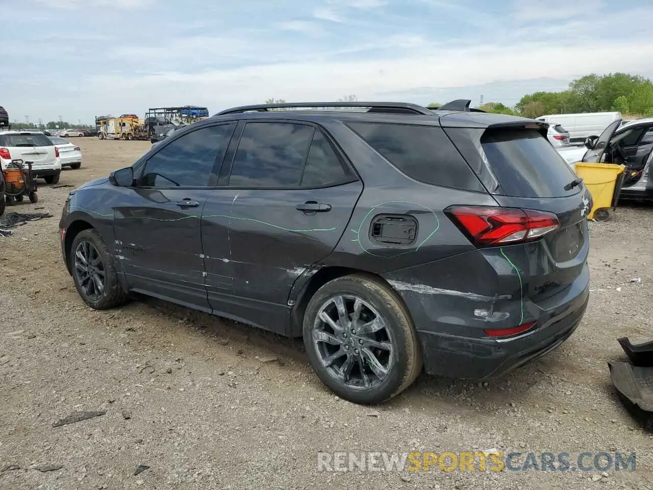 2 Photograph of a damaged car 3GNAXMEVXNS247478 CHEVROLET EQUINOX 2022