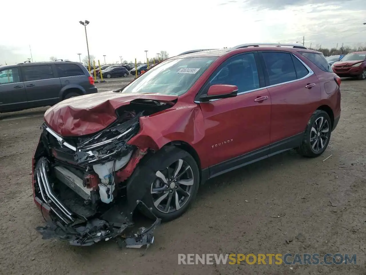 1 Photograph of a damaged car 3GNAXNEVXNS186302 CHEVROLET EQUINOX 2022