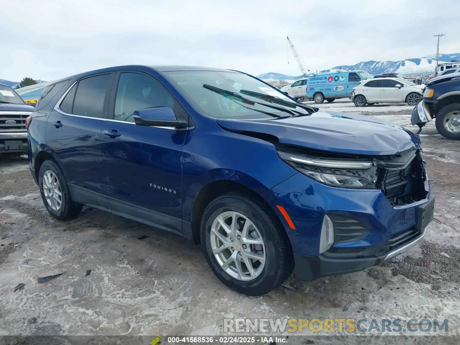 1 Photograph of a damaged car 3GNAXUEV1NS222176 CHEVROLET EQUINOX 2022