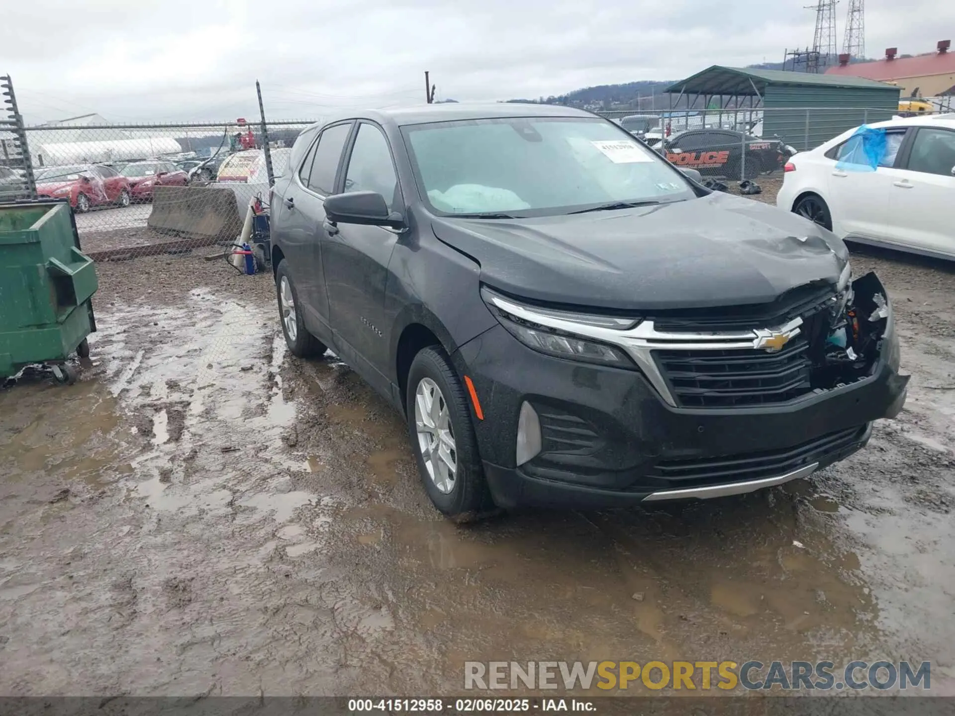1 Photograph of a damaged car 3GNAXUEV4NL122762 CHEVROLET EQUINOX 2022
