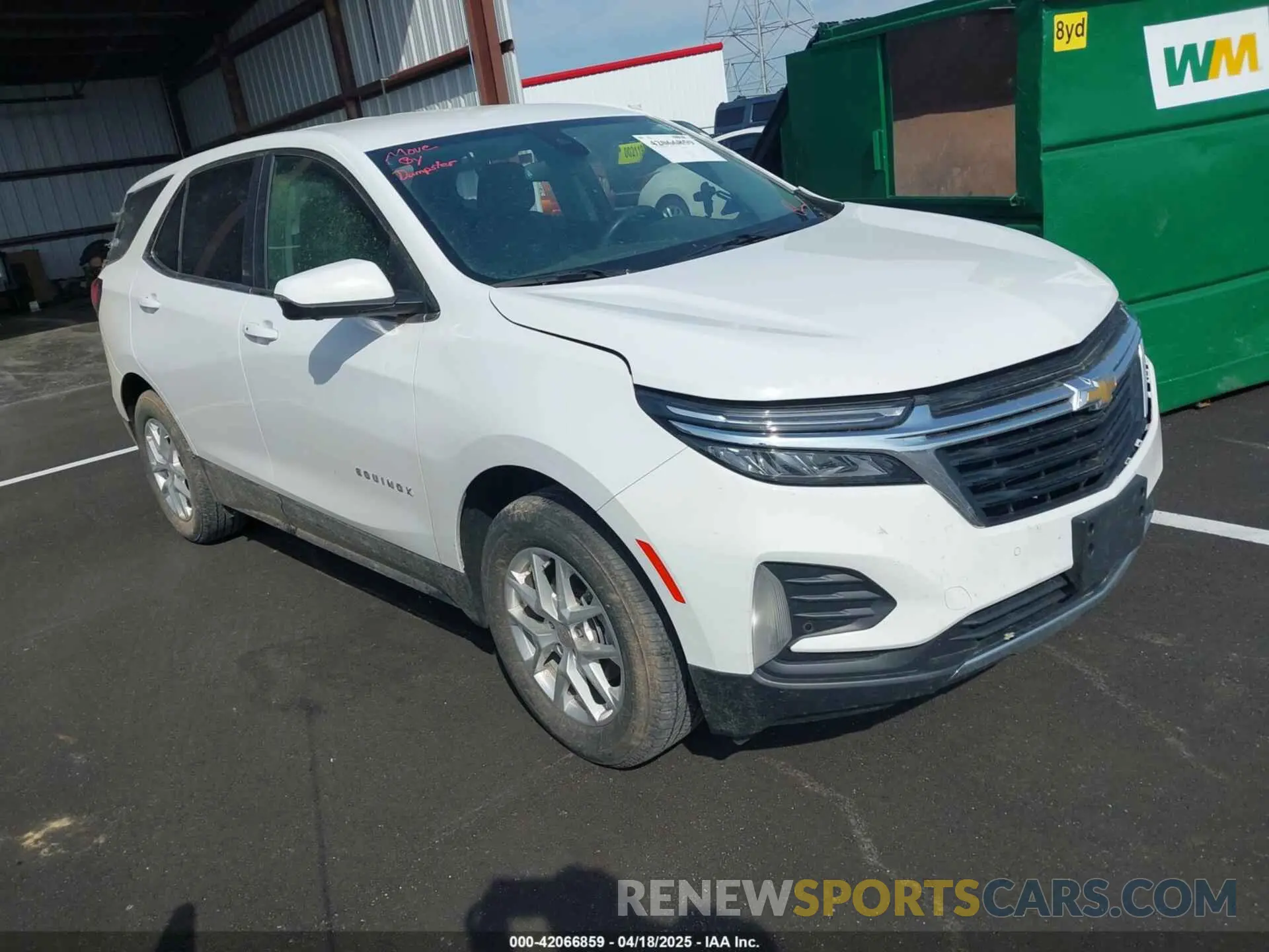1 Photograph of a damaged car 3GNAXUEV4NL308611 CHEVROLET EQUINOX 2022