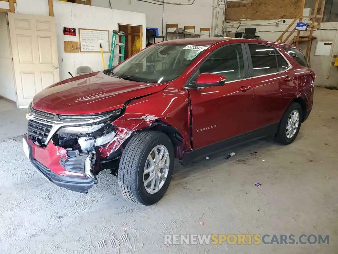 1 Фотография поврежденного автомобиля 3GNAXUEV9NL186098 CHEVROLET EQUINOX 2022