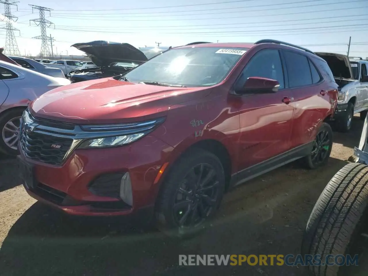 1 Photograph of a damaged car 3GNAXWEV5NS185810 CHEVROLET EQUINOX 2022