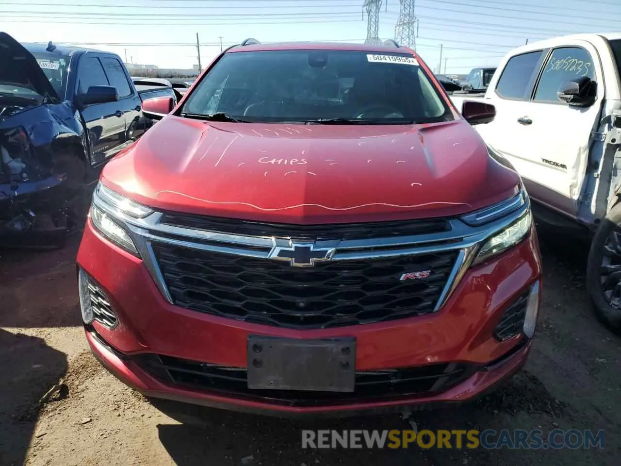 5 Photograph of a damaged car 3GNAXWEV5NS185810 CHEVROLET EQUINOX 2022