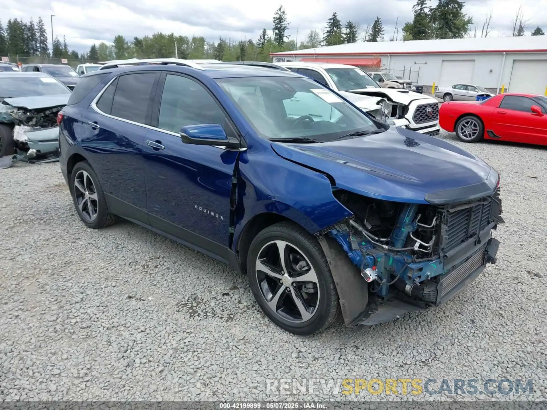 1 Photograph of a damaged car 3GNAXXEV5NS105492 CHEVROLET EQUINOX 2022