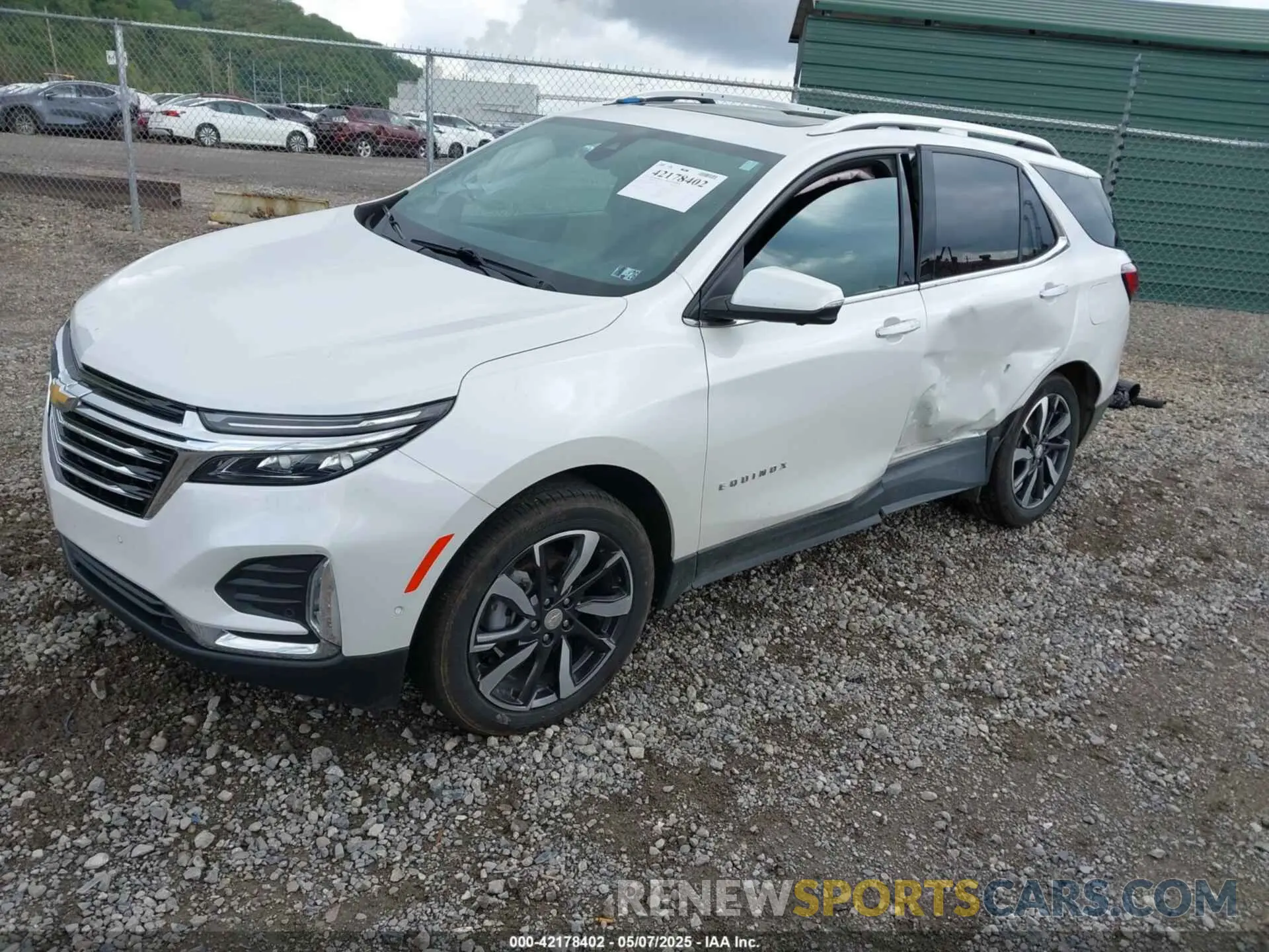2 Photograph of a damaged car 3GNAXXEV6NS107848 CHEVROLET EQUINOX 2022