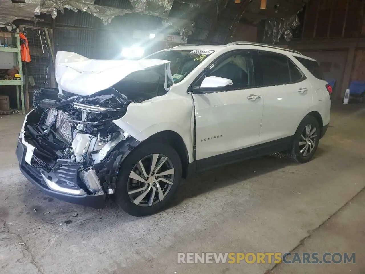 1 Photograph of a damaged car 3GNAXXEV8NS163046 CHEVROLET EQUINOX 2022