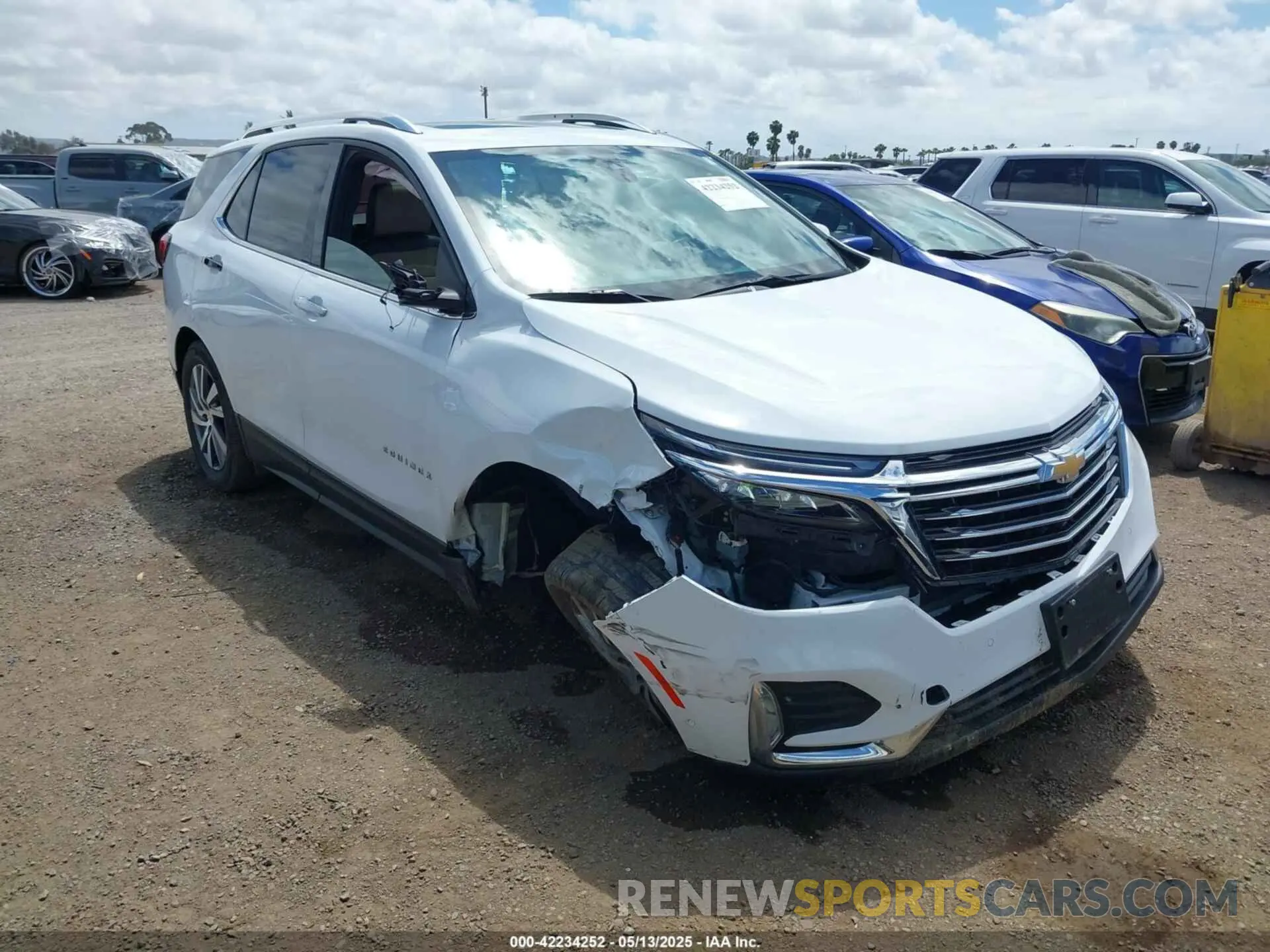 1 Photograph of a damaged car 3GNAXXEV9NS195892 CHEVROLET EQUINOX 2022