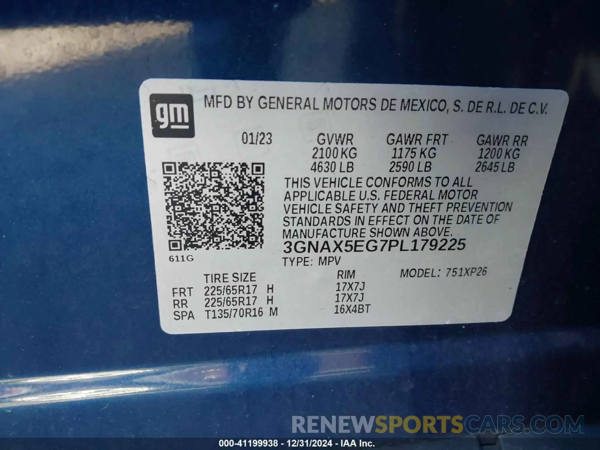 9 Photograph of a damaged car 3GNAX5EG7PL179225 CHEVROLET EQUINOX 2023