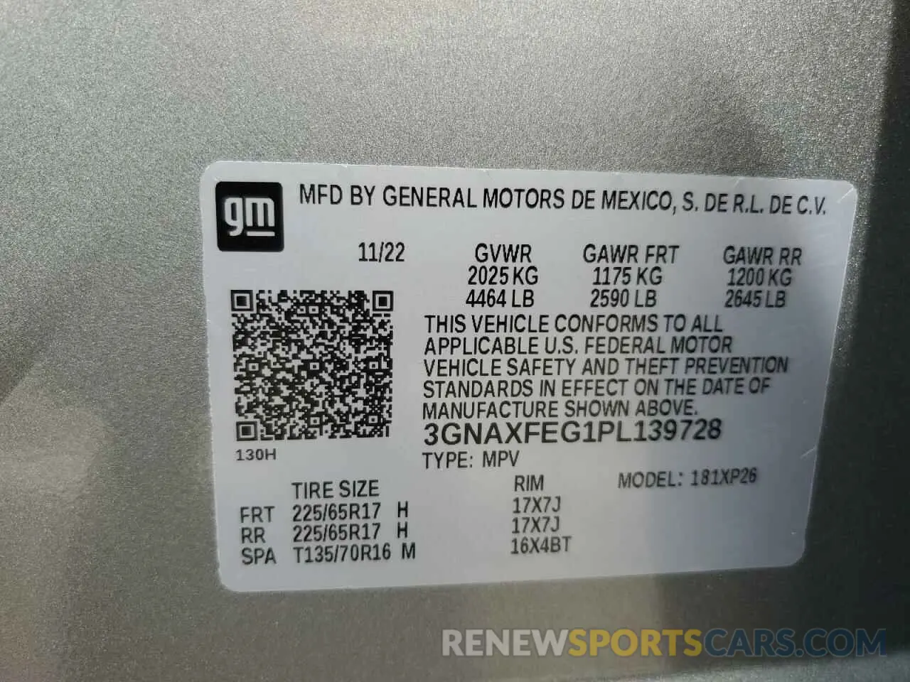 16 Фотография поврежденного автомобиля 3GNAXFEG1PL139728 CHEVROLET EQUINOX 2023