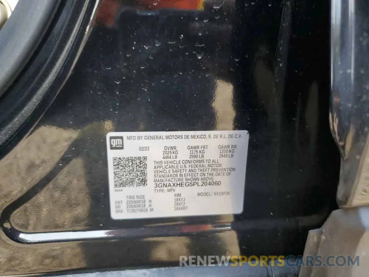 13 Фотография поврежденного автомобиля 3GNAXHEG5PL204060 CHEVROLET EQUINOX 2023