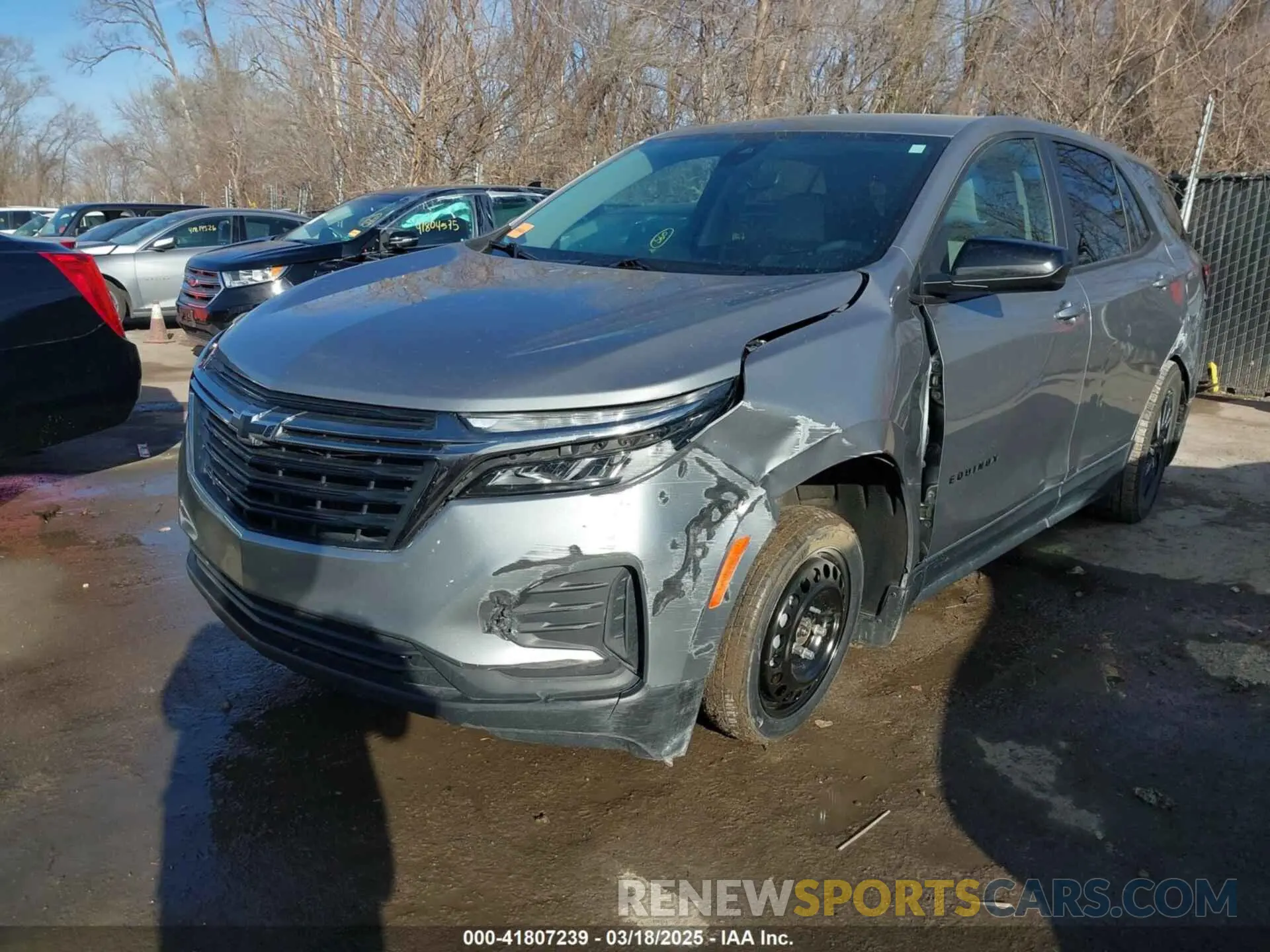 2 Photograph of a damaged car 3GNAXHEG7PL128521 CHEVROLET EQUINOX 2023