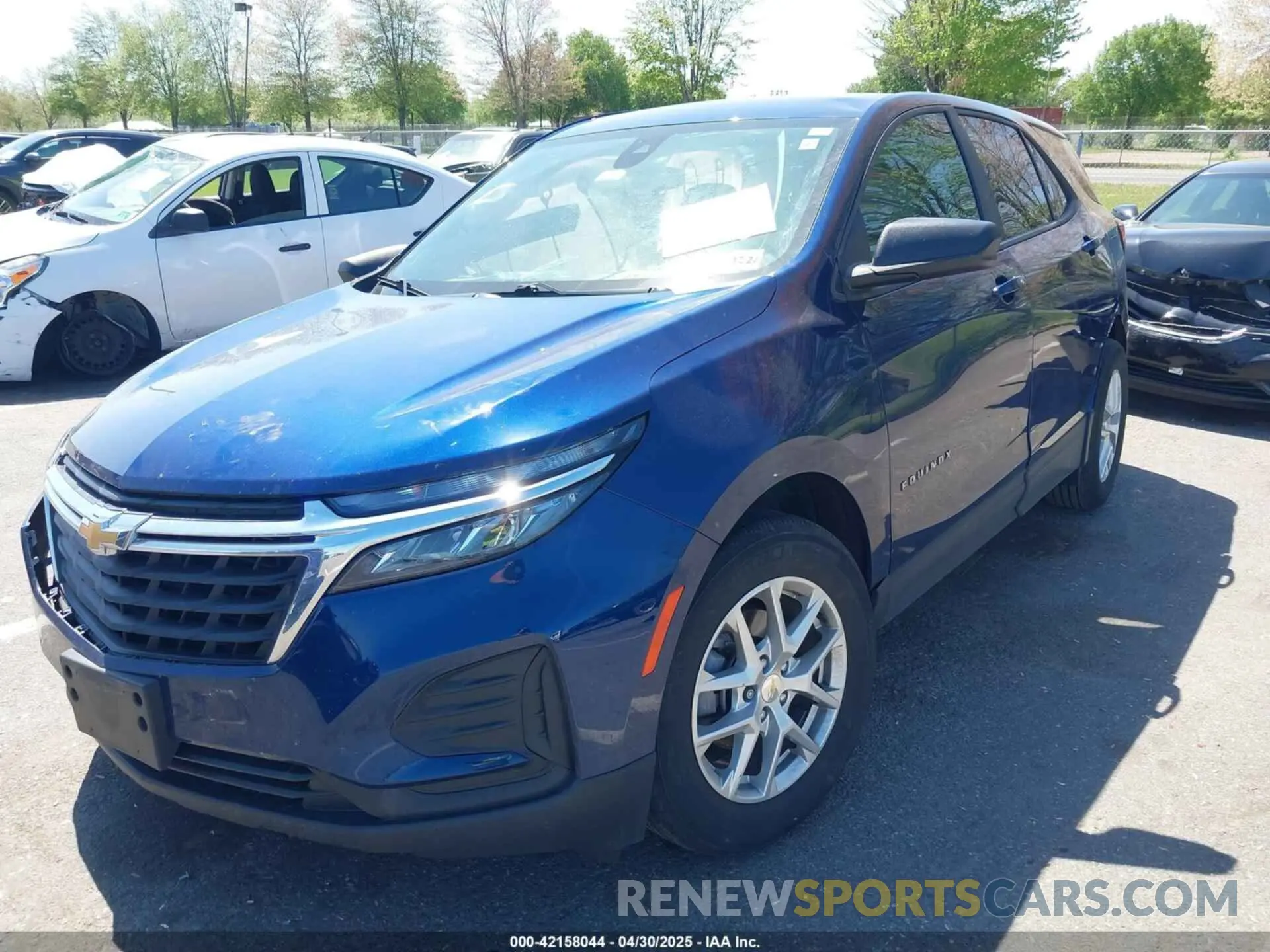 2 Photograph of a damaged car 3GNAXHEG9PL132280 CHEVROLET EQUINOX 2023