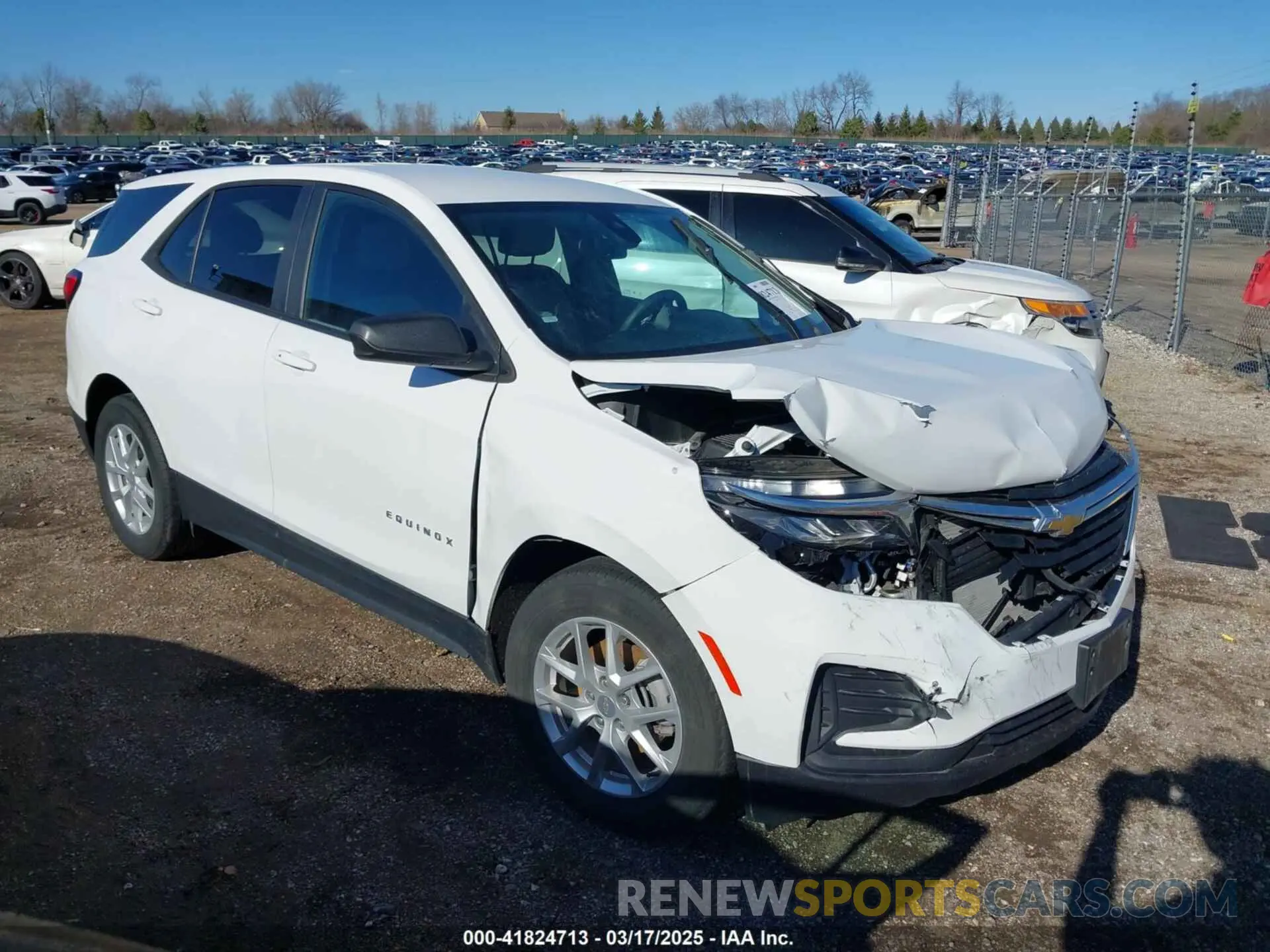1 Photograph of a damaged car 3GNAXHEG9PL157728 CHEVROLET EQUINOX 2023