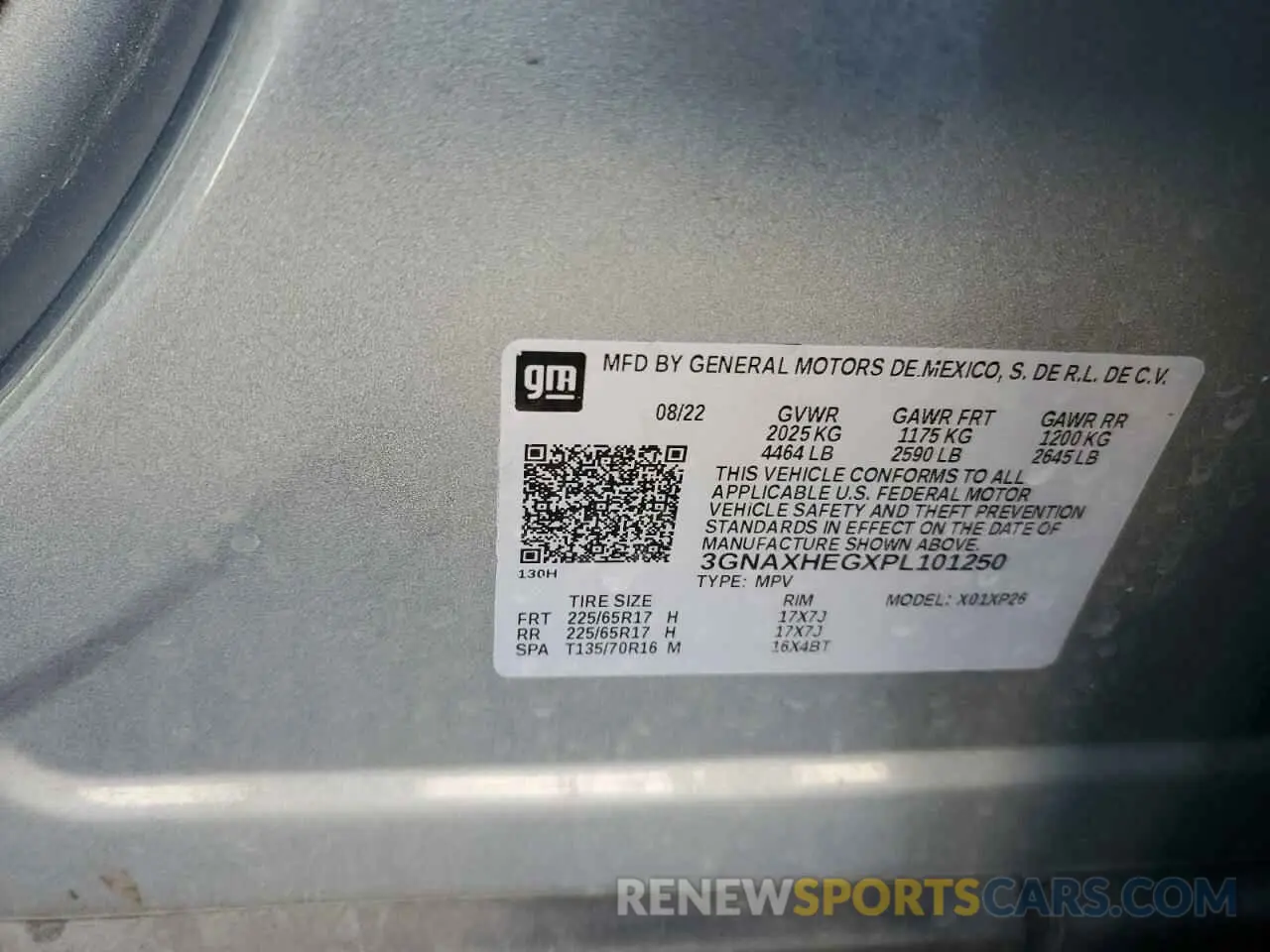 15 Photograph of a damaged car 3GNAXHEGXPL101250 CHEVROLET EQUINOX 2023