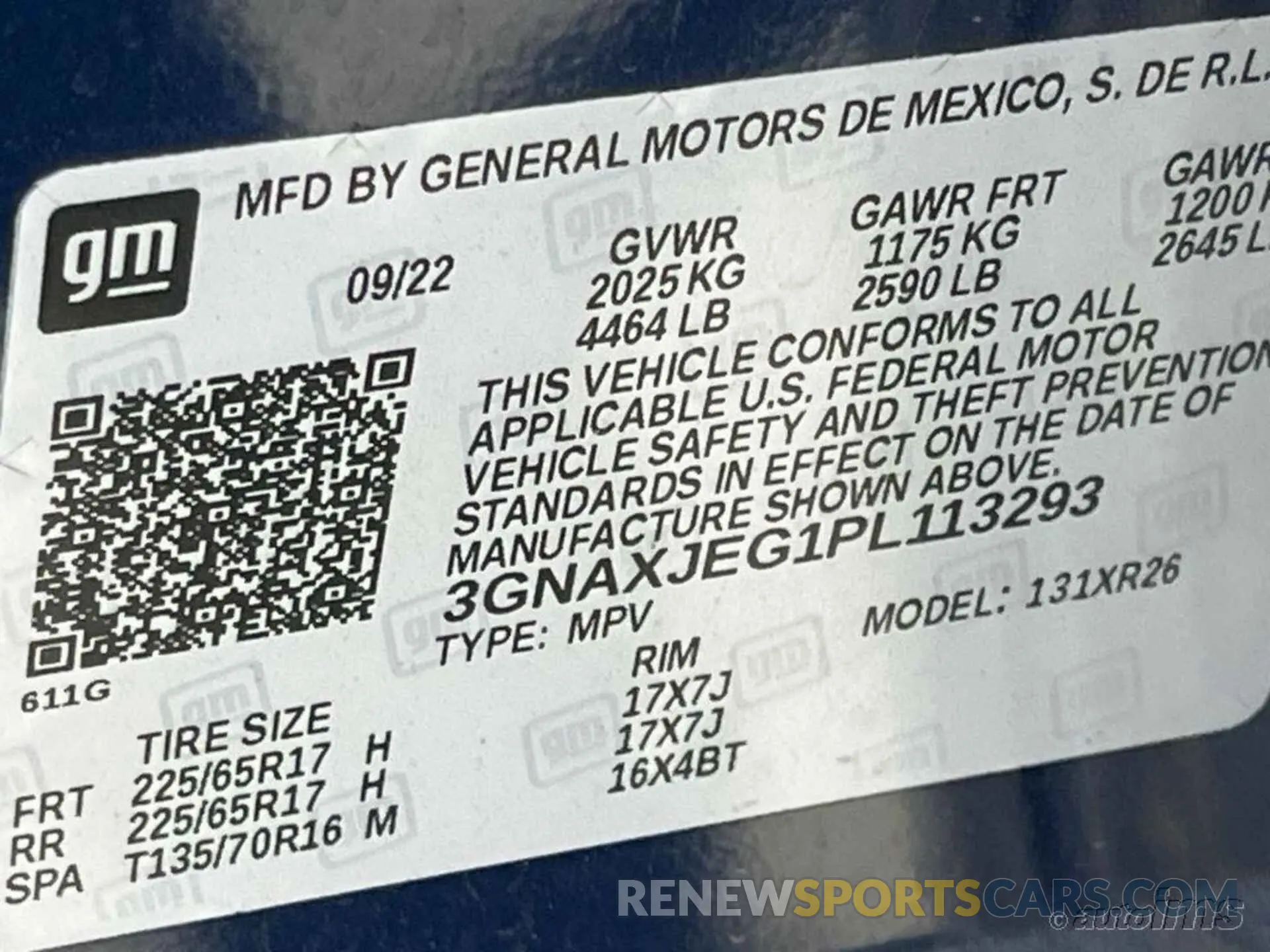 4 Photograph of a damaged car 3GNAXJEG1PL113293 CHEVROLET EQUINOX 2023