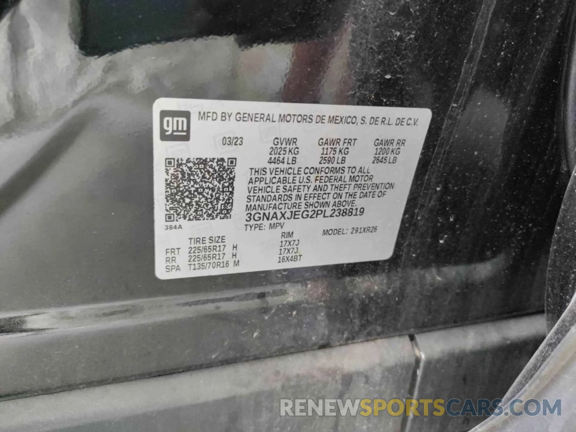 6 Photograph of a damaged car 3GNAXJEG2PL238819 CHEVROLET EQUINOX 2023